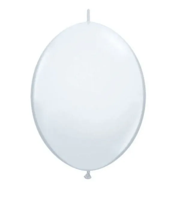 12" ROUND SOLID COLOR QUICKLINK LATEX - White