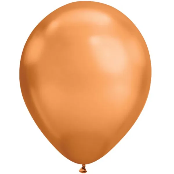 Qualatex "Chrome Copper" Shine 7" Latex Balloons – 100 Pack – $29.00